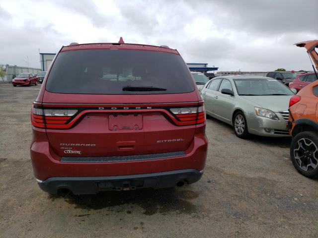 1C4RDJEG8FC110373 - 2015 DODGE DURANGO CITADEL RED photo 6