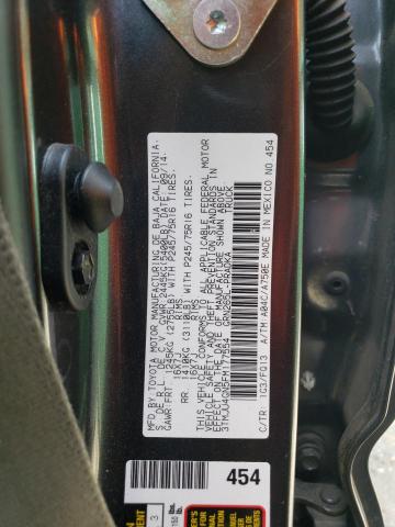 3TMJU4GN5FM177554 - 2015 TOYOTA TACOMA DOUBLE CAB PRERUNNER GRAY photo 13