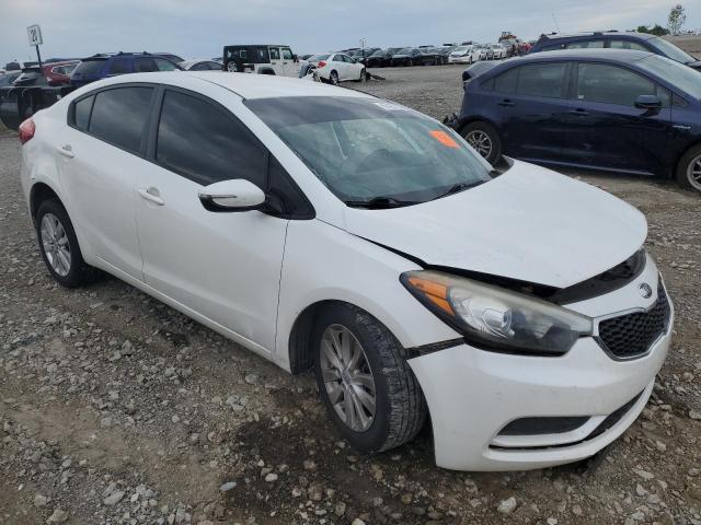 KNAFX4A61E5160329 - 2014 KIA FORTE LX WHITE photo 4