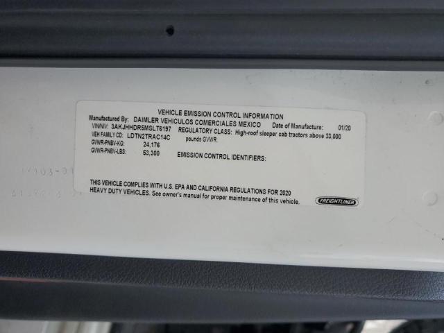3AKJHHDR5MSLT6197 - 2021 FREIGHTLINER CASCADIA 1 Weiß Foto 10