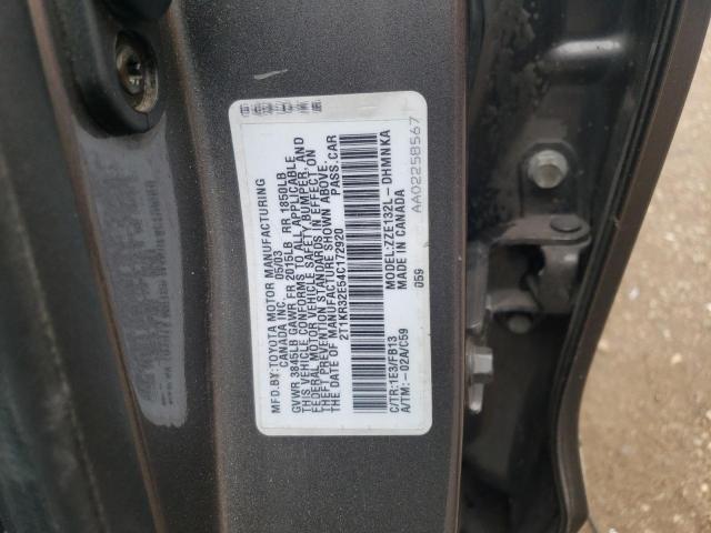 2T1KR32E54C172920 - 2004 TOYOTA COROLLA MA XR GRAY photo 12