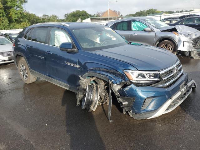 1V2LC2CA3NC201335 - 2022 VOLKSWAGEN ATLAS CROS SE Синий фото 4