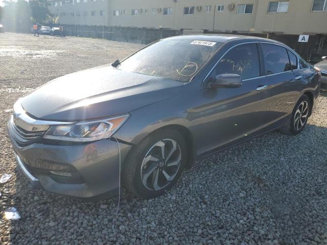 1HGCR2F87HA274072 - 2017 HONDA ACCORD EXL GRAY photo 1