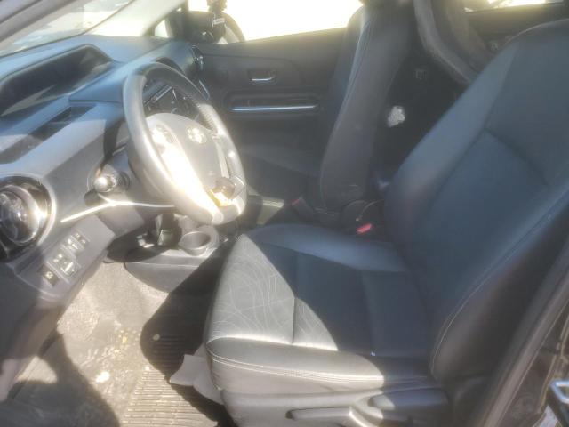 JTDKDTB36H1592564 - 2017 TOYOTA PRIUS C BLACK photo 7