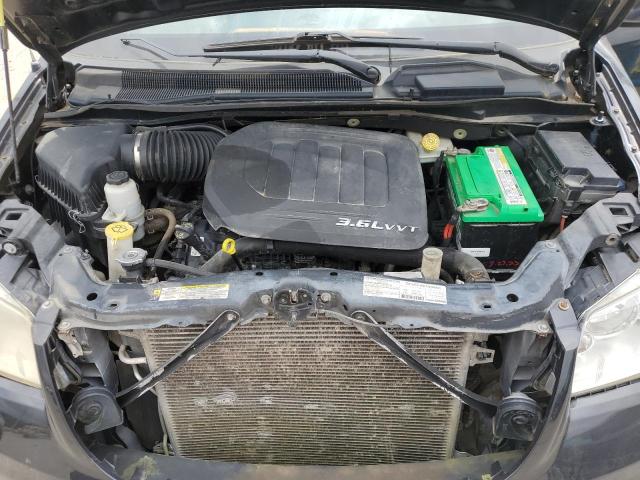 2C4RC1CG6CR376600 - 2012 CHRYSLER TOWN & COU TOURING L BLACK photo 12