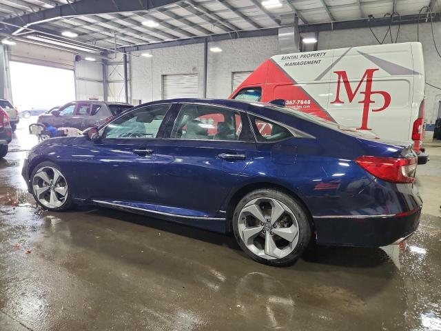 1HGCV1F94JA042114 - 2018 HONDA ACCORD TOURING BLUE photo 2
