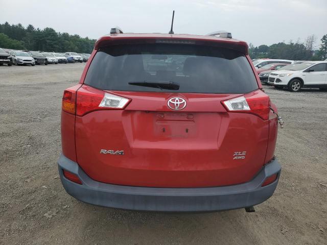 2T3RFREVXDW108383 - 2013 TOYOTA RAV4 XLE RED photo 6