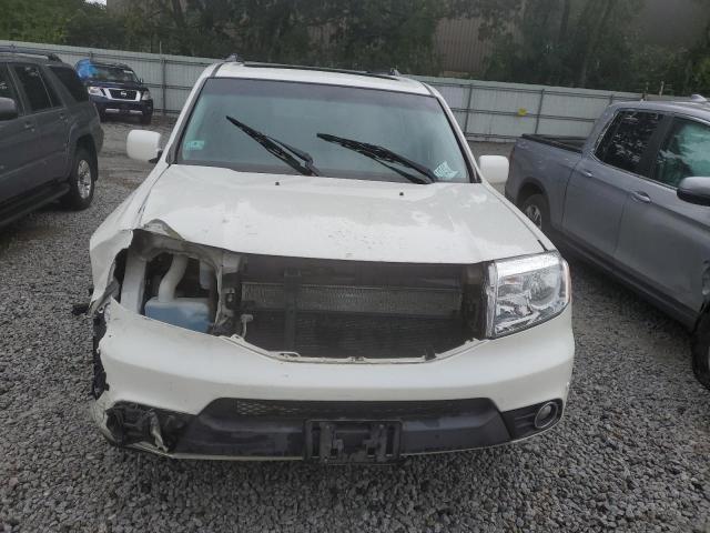 5FNYF4H97EB015437 - 2014 HONDA PILOT TOURING WHITE photo 5