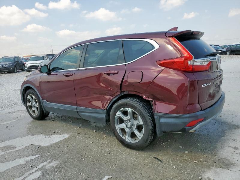 7FARW1H84JE006090 - 2018 HONDA CR-V EXL MAROON photo 2