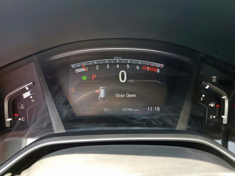 7FARW1H84JE006090 - 2018 HONDA CR-V EXL MAROON photo 9