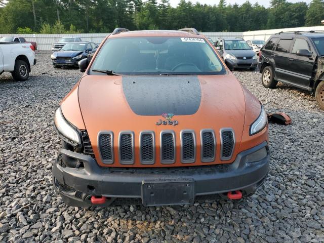 1C4PJMBS0FW640037 - 2015 JEEP CHEROKEE TRAILHAWK ORANGE photo 5