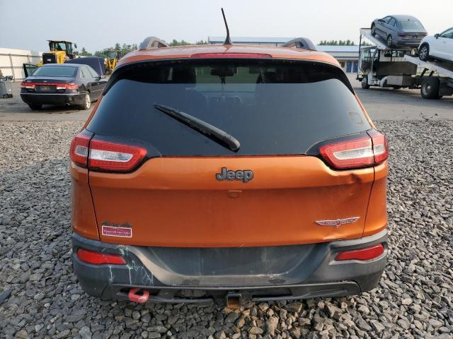 1C4PJMBS0FW640037 - 2015 JEEP CHEROKEE TRAILHAWK ORANGE photo 6