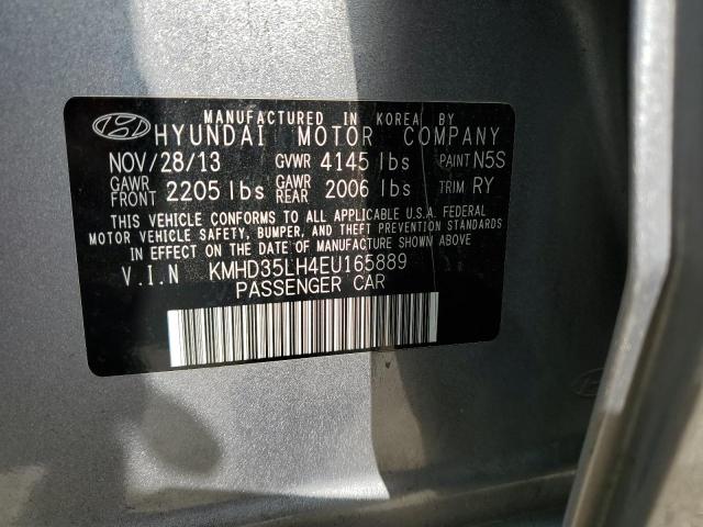 KMHD35LH4EU165889 - 2014 HYUNDAI ELANTRA GT SILVER photo 12