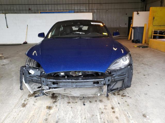 5YJSA1E28GF129136 - 2016 TESLA MODEL S Կապույտ լուսանկար 5