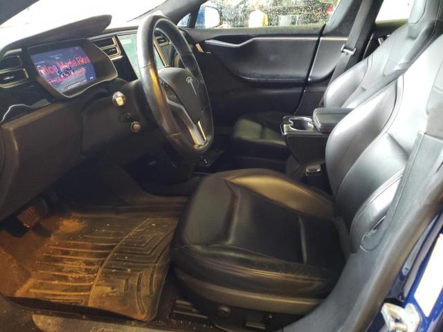 5YJSA1E28GF129136 - 2016 TESLA MODEL S Կապույտ լուսանկար 7