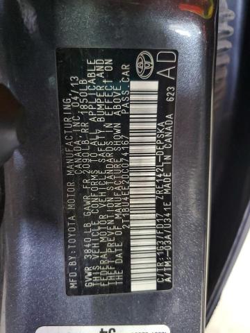 2T1BU4EE2DC074167 - 2013 TOYOTA COROLLA BASE Сұр фото 12