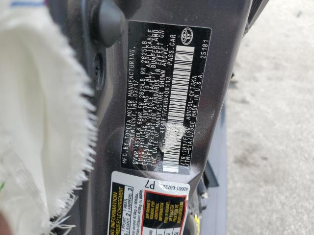 4T1BF1FK6HU406113 - 2017 TOYOTA CAMRY LE BROWN photo 12