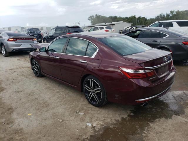 1HGCR2F11HA267959 - 2017 HONDA ACCORD SPORT SPECIAL EDITION BURGUNDY photo 2