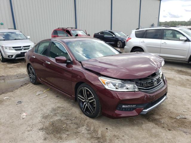 1HGCR2F11HA267959 - 2017 HONDA ACCORD SPORT SPECIAL EDITION BURGUNDY photo 4