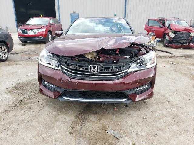 1HGCR2F11HA267959 - 2017 HONDA ACCORD SPORT SPECIAL EDITION BURGUNDY photo 5