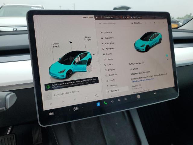 5YJ3E1EAXPF622901 - 2023 TESLA MODEL 3 白色 照片 9