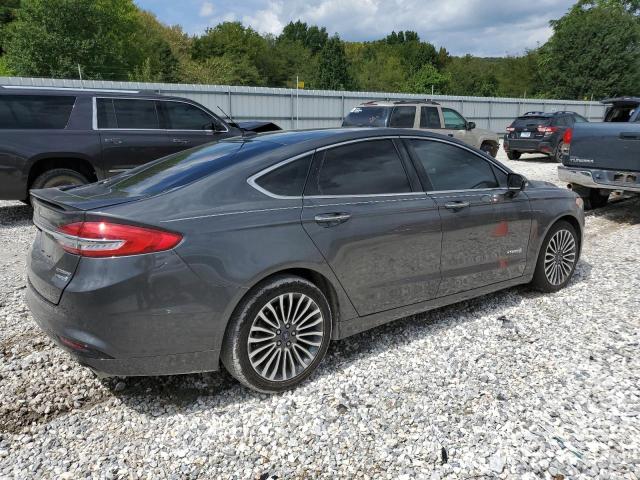 3FA6P0RU7JR132014 - 2018 FORD FUSION TITANIUM/PLATINUM HEV GRAY photo 3