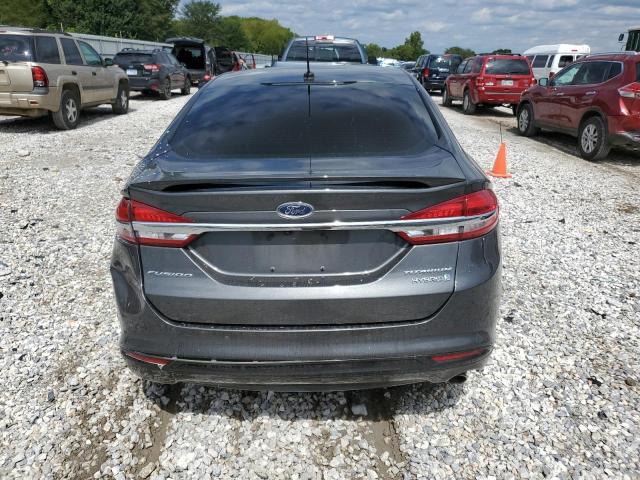 3FA6P0RU7JR132014 - 2018 FORD FUSION TITANIUM/PLATINUM HEV GRAY photo 6