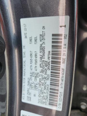 5TFCZ5AN1JX126418 - 2018 TOYOTA TACOMA DOUBLE CAB Grafit foto 12