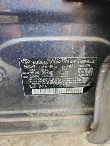 5NMZT3LB7JH097261 - 2018 HYUNDAI SANTA FE S GRAY photo 13