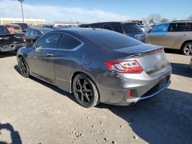 1HGCT2B83DA000921 - 2013 HONDA ACCORD EXL GRAY photo 2