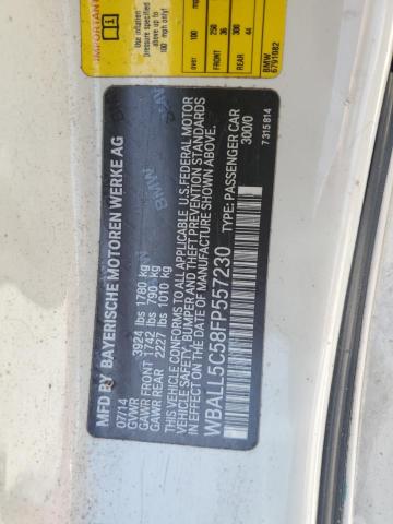 WBALL5C58FP557230 - 2015 BMW Z4 SDRIVE28I WHITE photo 12