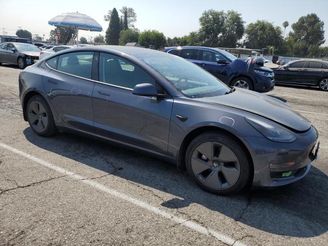 5YJ3E1EB7NF360454 - 2022 TESLA MODEL 3 灰色 照片 4