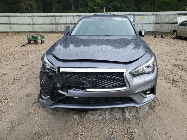 JN1EV7APXJM355704 - 2018 INFINITI Q50 LUXE GRAY photo 5