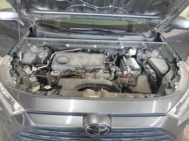 JTMP1RFV5KD022283 - 2019 TOYOTA RAV4 XLE ნაცრისფერი ფოტო 12