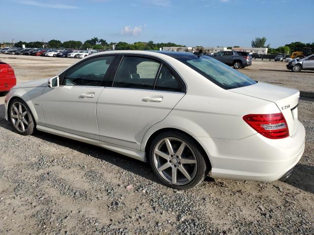 WDDGF4HBXCR231228 - 2012 MERCEDES-BENZ C 250 WHITE photo 2