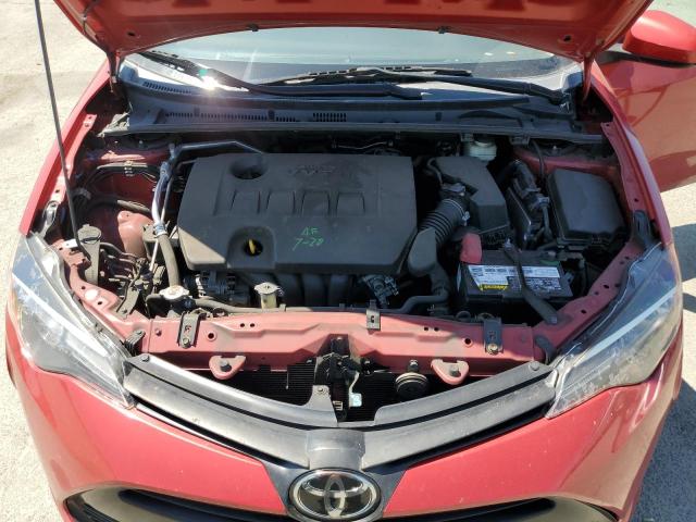 2T1BURHE3KC147813 - 2019 TOYOTA COROLLA L RED photo 11