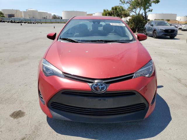 2T1BURHE3KC147813 - 2019 TOYOTA COROLLA L RED photo 5