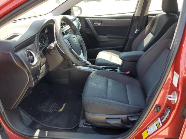 2T1BURHE3KC147813 - 2019 TOYOTA COROLLA L RED photo 7