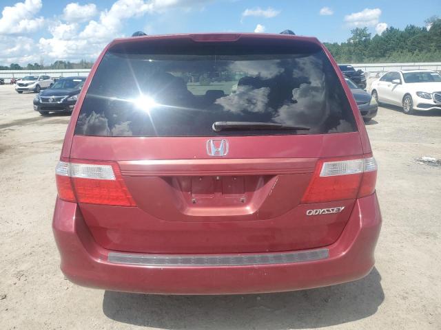 5FNRL38655B417972 - 2005 HONDA ODYSSEY EXL BURGUNDY photo 6