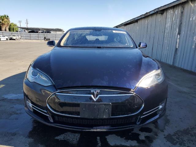 5YJSA1H11EFP37449 - 2014 TESLA MODEL S Mavi foto 5