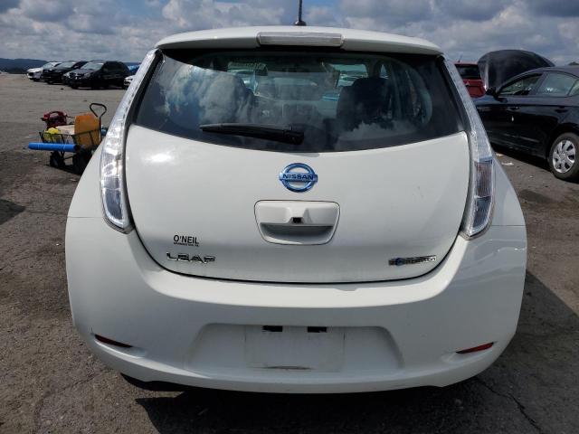 1N4AZ0CP4GC301775 - 2016 NISSAN LEAF S WHITE photo 6