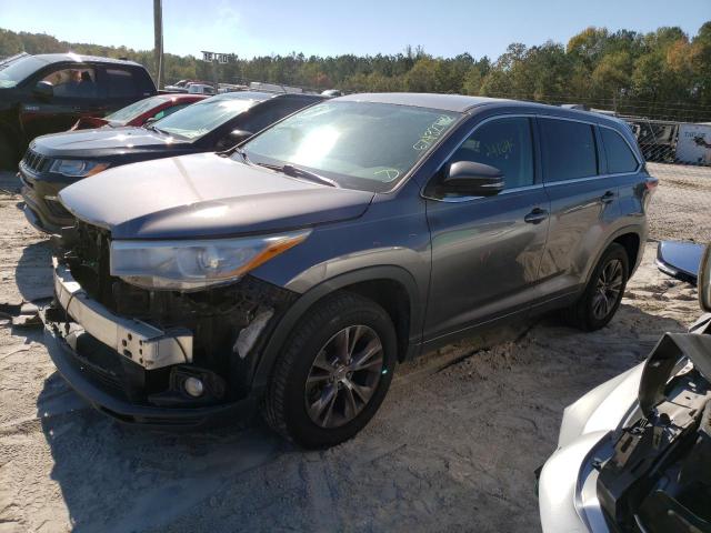 5TDZKRFH9FS093402 - 2015 TOYOTA HIGHLANDER LE GRAY photo 1