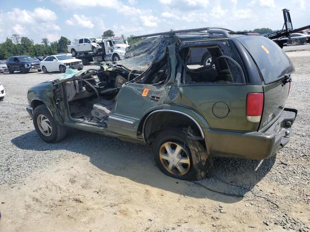 1GNDT13WX1K235937 - 2001 CHEVROLET BLAZER GREEN photo 2