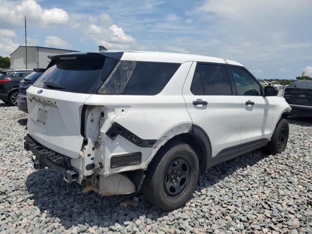 1FM5K8AB1MGA46864 - 2021 FORD EXPLORER POLICE INTERCEPTOR WHITE photo 3