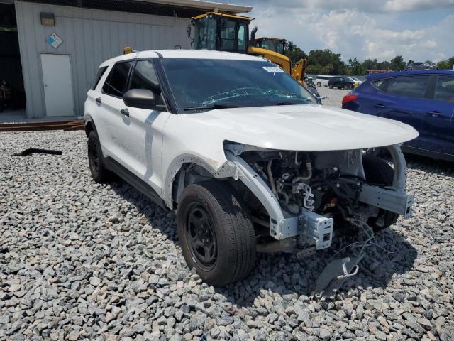 1FM5K8AB1MGA46864 - 2021 FORD EXPLORER POLICE INTERCEPTOR WHITE photo 4