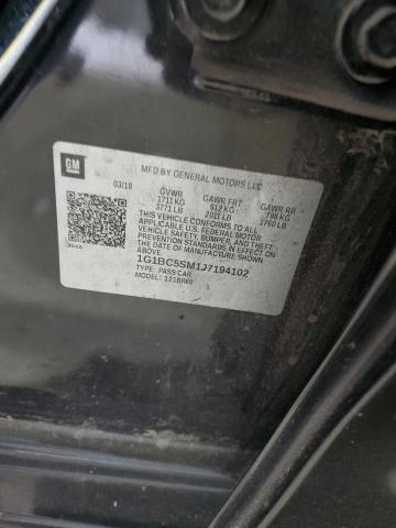 1G1BC5SM1J7194102 - 2018 CHEVROLET CRUZE LS BLACK photo 12