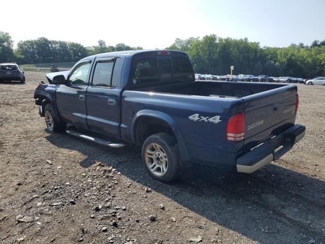 1D7HG48N54S693525 - 2004 DODGE DAKOTA QUAD SLT BLUE photo 2