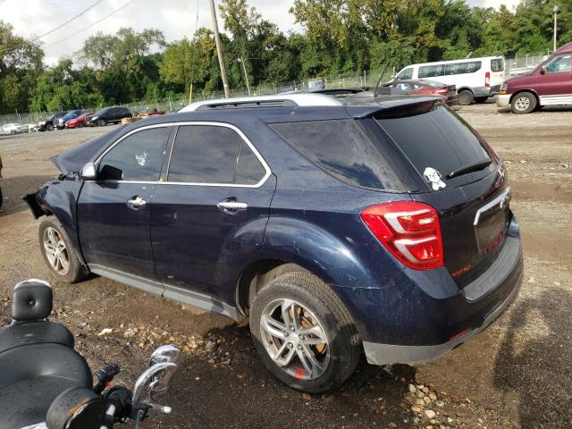 2GNALDEK7H1594090 - 2017 CHEVROLET EQUINOX PREMIER BLUE photo 2