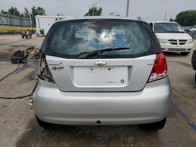 KL1TD66618B035394 - 2008 CHEVROLET AVEO BASE Plata foto 6