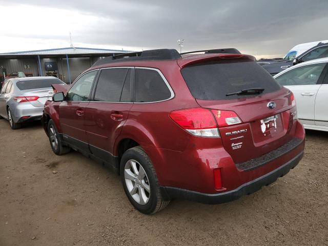 4S4BRBGC7D3263516 - 2013 SUBARU OUTBACK 2.5I PREMIUM BURGUNDY photo 2